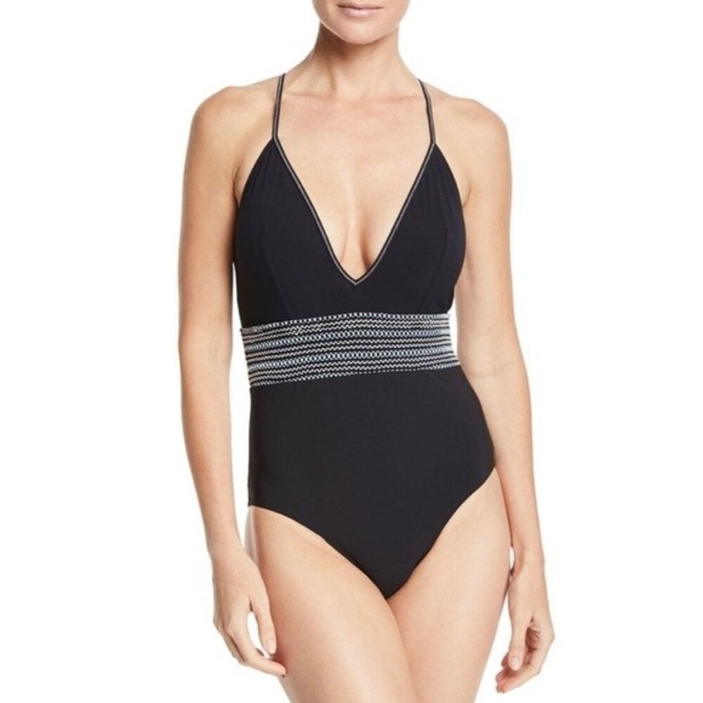 Kisuii Bathing Suit One Piece Blue Eden Swimsuit sz XS NWT